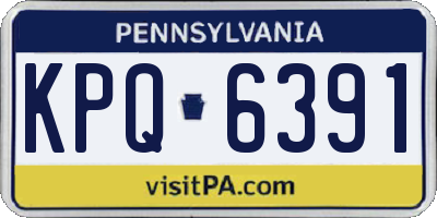 PA license plate KPQ6391