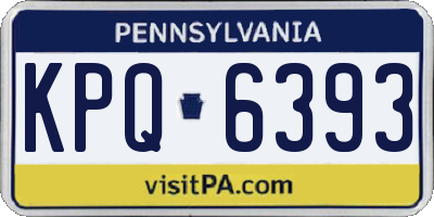 PA license plate KPQ6393