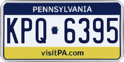 PA license plate KPQ6395