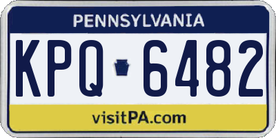 PA license plate KPQ6482