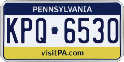 PA license plate KPQ6530