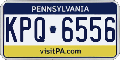 PA license plate KPQ6556