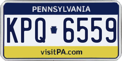PA license plate KPQ6559