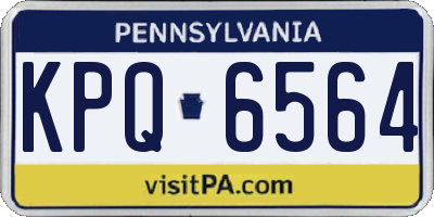 PA license plate KPQ6564
