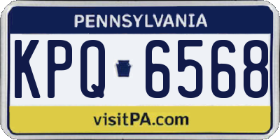 PA license plate KPQ6568