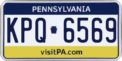 PA license plate KPQ6569