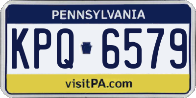 PA license plate KPQ6579