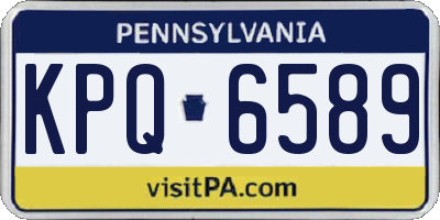PA license plate KPQ6589