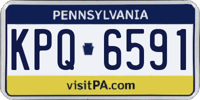 PA license plate KPQ6591