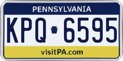 PA license plate KPQ6595