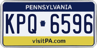 PA license plate KPQ6596