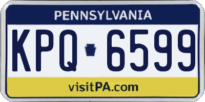 PA license plate KPQ6599