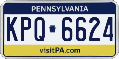 PA license plate KPQ6624