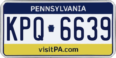 PA license plate KPQ6639