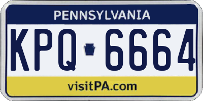 PA license plate KPQ6664