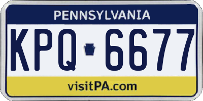 PA license plate KPQ6677