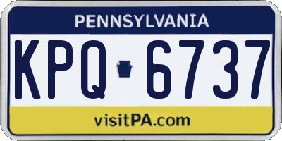 PA license plate KPQ6737