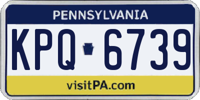 PA license plate KPQ6739