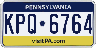 PA license plate KPQ6764