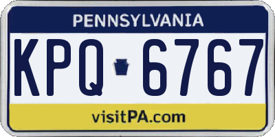 PA license plate KPQ6767