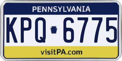 PA license plate KPQ6775
