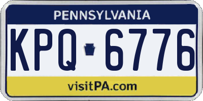 PA license plate KPQ6776
