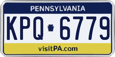 PA license plate KPQ6779