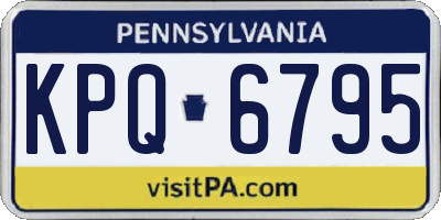PA license plate KPQ6795