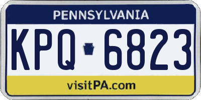 PA license plate KPQ6823