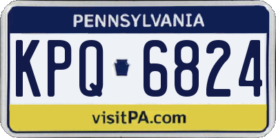 PA license plate KPQ6824