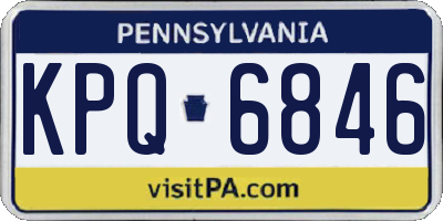 PA license plate KPQ6846