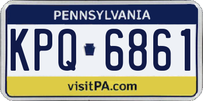 PA license plate KPQ6861