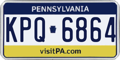 PA license plate KPQ6864