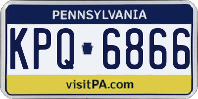 PA license plate KPQ6866