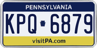 PA license plate KPQ6879