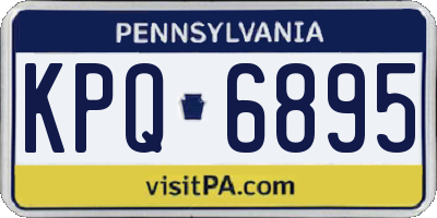 PA license plate KPQ6895
