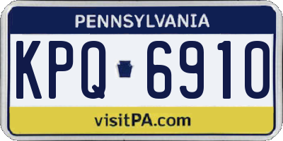 PA license plate KPQ6910