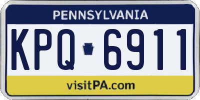 PA license plate KPQ6911