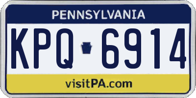 PA license plate KPQ6914