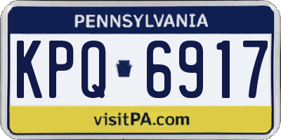PA license plate KPQ6917