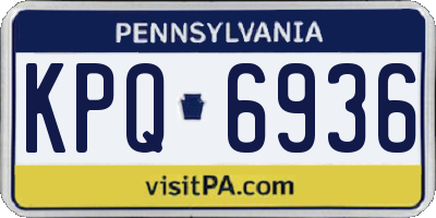PA license plate KPQ6936