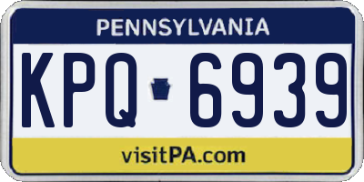 PA license plate KPQ6939