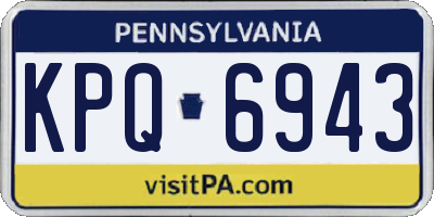 PA license plate KPQ6943