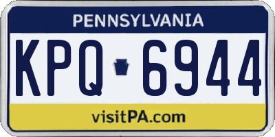 PA license plate KPQ6944