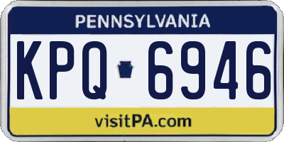 PA license plate KPQ6946