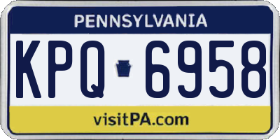 PA license plate KPQ6958