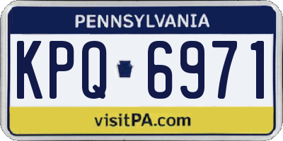 PA license plate KPQ6971
