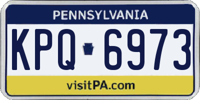 PA license plate KPQ6973