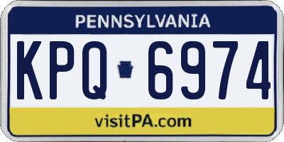 PA license plate KPQ6974