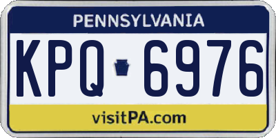 PA license plate KPQ6976